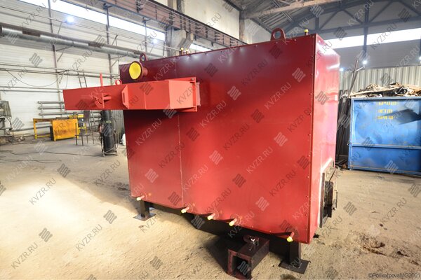 Водогрейный котел 0.8 МВт работающий без дымососа