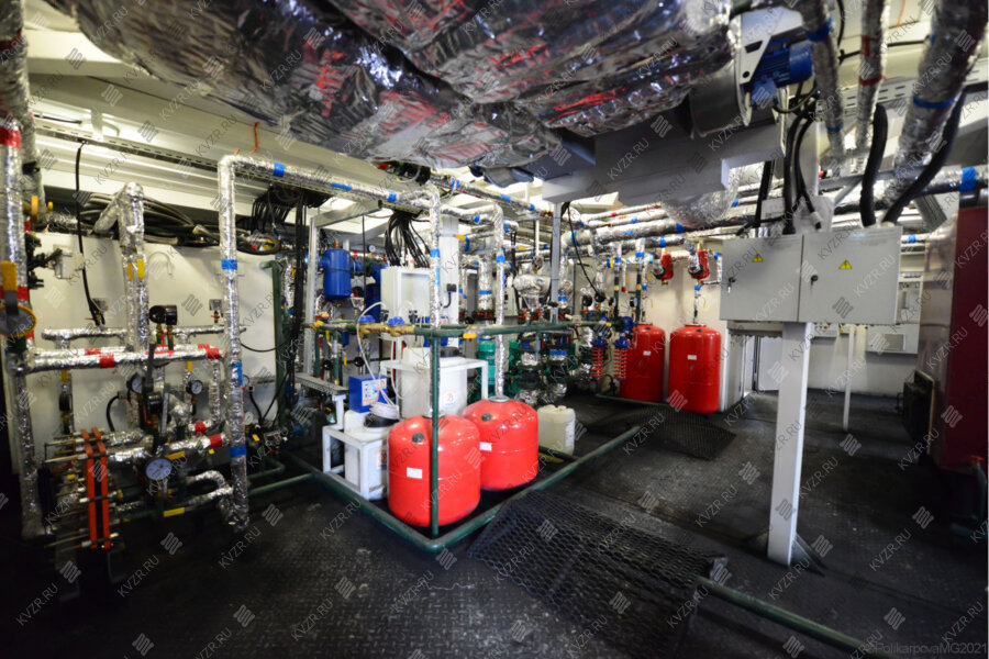 Котельный зал модульной котельной