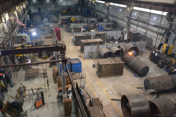 Производство парового газового котла 1200 кг 130 °С