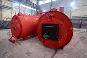 Жаротрубный цилиндрический котел паровой